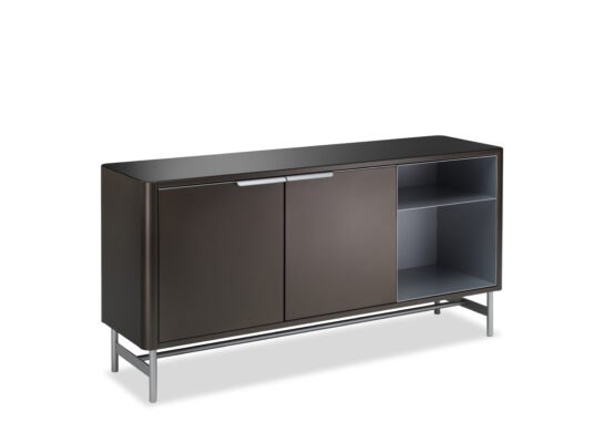 Müller Metallmöbel Sideboard S50 H3 in elegantem Dunkelbronze-Finish für moderne Wohnräume