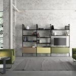 Modernes Müller Scala 3 Bücherregal in minimalistischem Design für stilvolle Raumgestaltung.