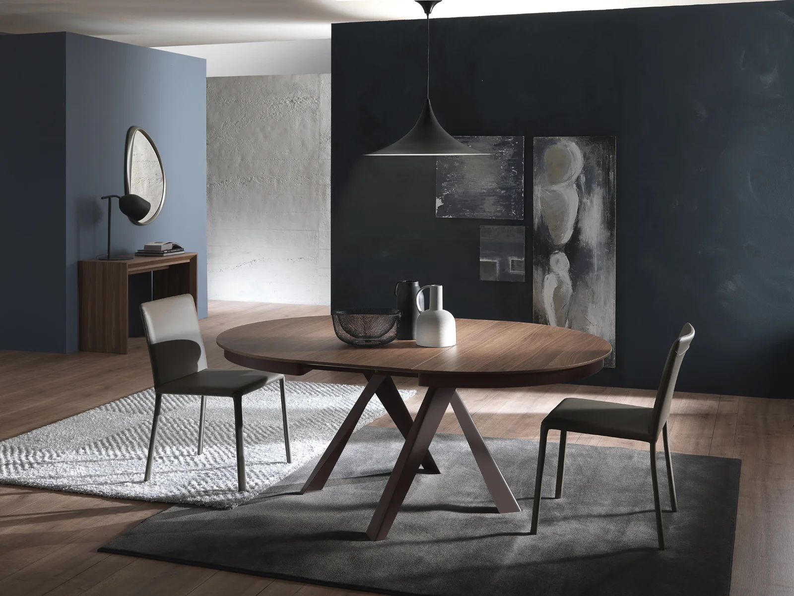 Ozzio Tisch Emisfero Legno