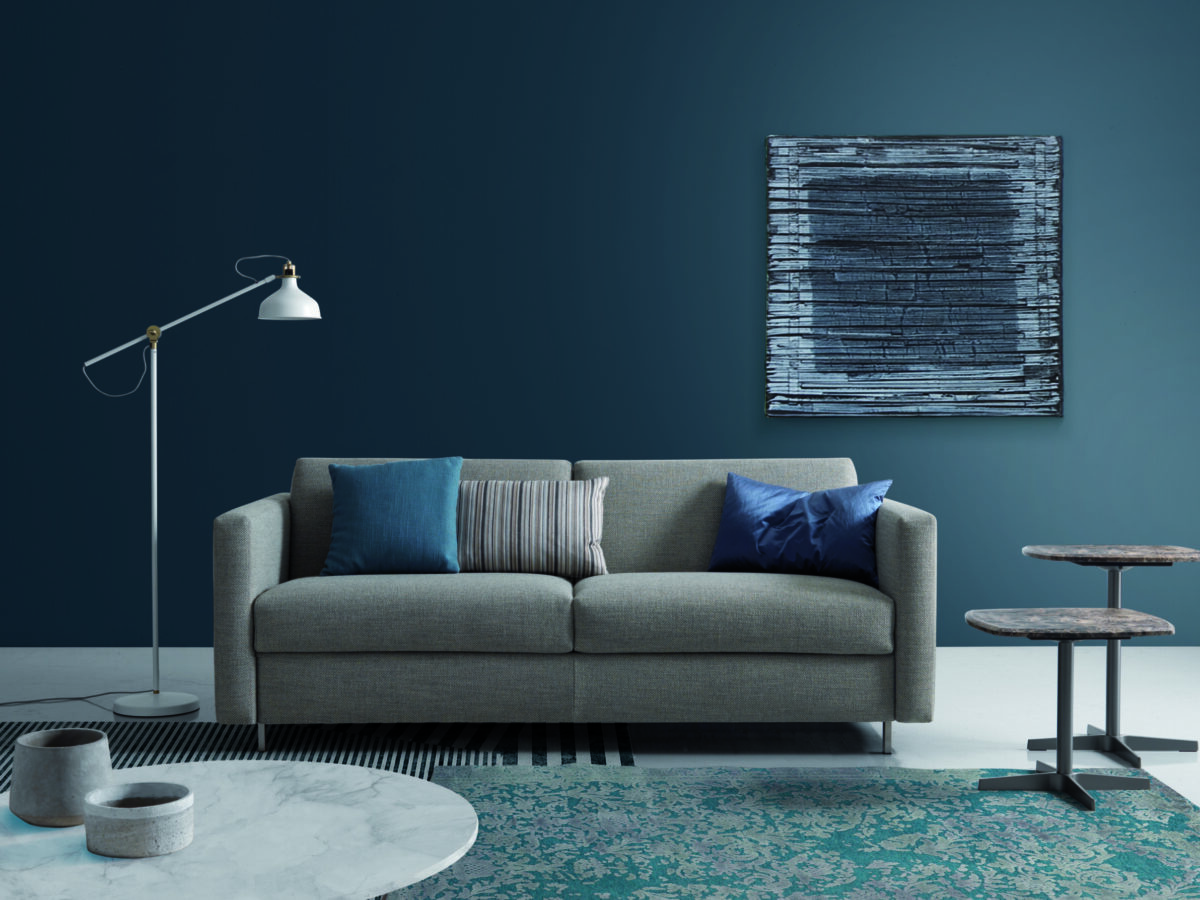 POL 74 Schlafsofa 195cm - Elegantes modernes Gästebett in stilvollem Design fürs Wohnzimmer