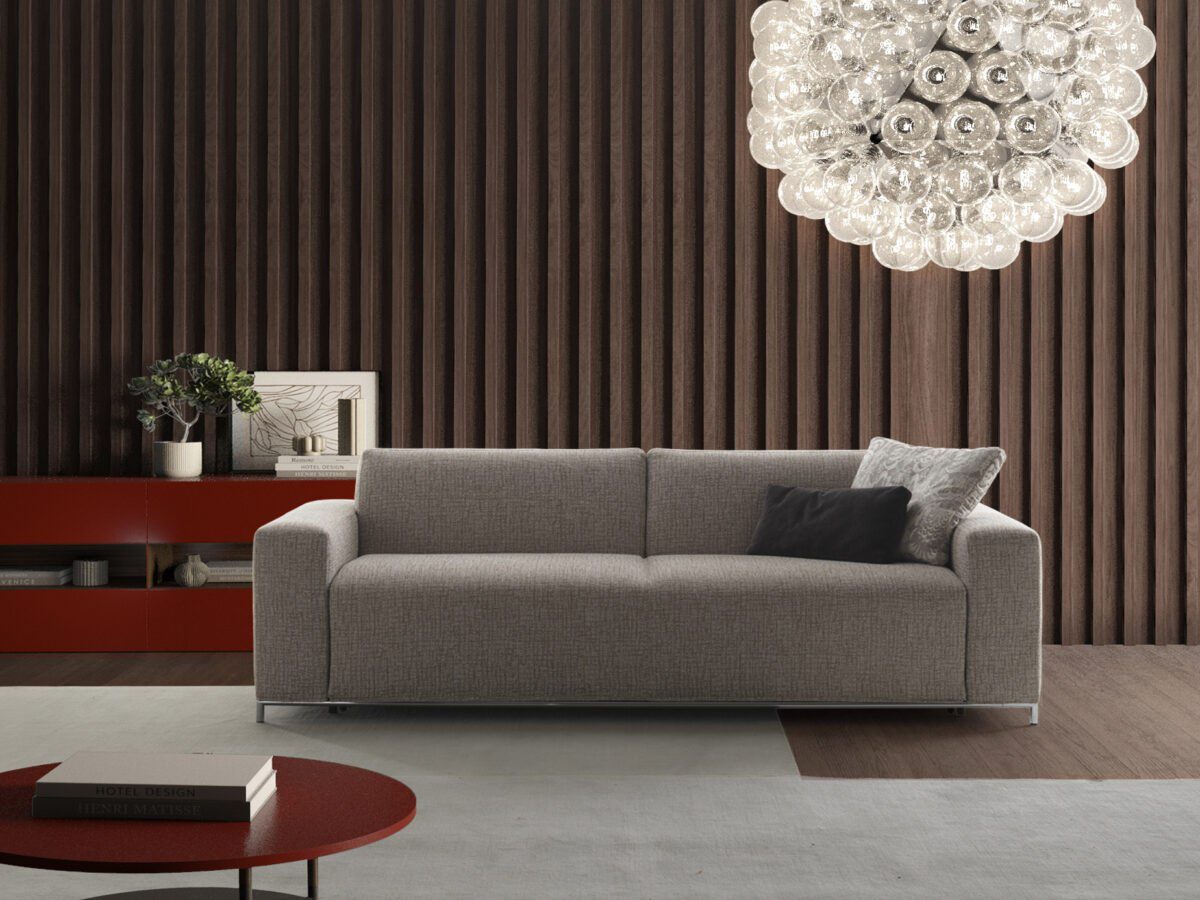 Modernes POL 74 Schlafsofa Kos 5 in elegantem Design mit praktischer Schlaffunktion.