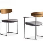 Moderner Potocco Keel Stuhl mit elegantem Design für stilvolle Wohnräume.