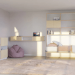 Modernes Schrankbett Grid von Radis - platzsparende Lösung für kleine Räume.