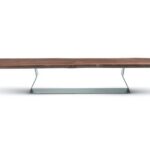 Riva 1920 Bedrock Sitzbank aus massivem Naturholz mit organischer Formgebung