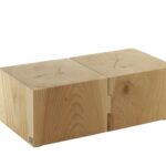 Massivholz Couchtisch Eco Block von Riva 1920 mit natürlicher Holzmaserung