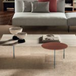 Moderner Lago Air 8 Couchtisch aus Glas mit schwebendem Design für elegante Wohnräume.