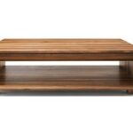 Moderner Lux Couchtisch aus Massivholz von Team 7, entworfen von Designer Jacob Strobel.