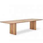 Moderner Esstisch Ten aus Wildeiche, 105x300 cm, minimalistisches Design