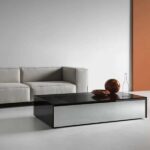 Moderner Gotham Couchtisch aus Glas von Tonelli Design für stilvolle Wohnzimmer.