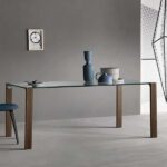 Eleganter Livingstand Glastisch von Tonelli Design für modernes Wohnen.