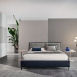 Modernes Twils Attico 11 Polsterbett mit eleganter Kopfteilgestaltung und minimalistischem Design.