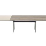 Moderner Esstisch Arona aus Massivholz, 150x100 cm groß, elegantes Design für Ihr Esszimmer.