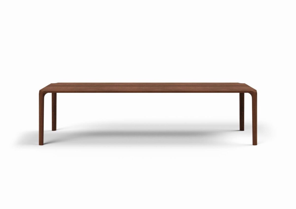 Moderner Esstisch Valera 10 von Willisau mit eleganter Holzplatte und Metallgestell.