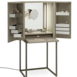 Schwarzes geometrisches Kleid mit magischem Würfelmuster von Yomei - Modernes Design