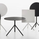 Moderner Miura Tisch von Plank mit minimalistischem Design und hochwertiger Verarbeitung.