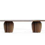 Moderner Punt Coral Tisch in mehrfarbigem Design mit eleganter Tischplatte