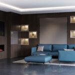 Klappbett von Wallbed Italia in elegantem Hotelzimmer mit modernem Design.