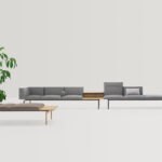 Moderne Lapse Sitzbank von Inclass für stilvolle Wartebereiche und Empfangszonen.