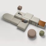 Modernes Entropy Sofa von Inclass mit elegantem Design und hochwertiger Verarbeitung.