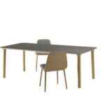 Quadratischer Treku Roll Esstisch, 150x150 cm, modernes Design