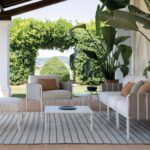 Moderne Hampton Sitzgruppe von Vermobil für stilvolle Gartenmöbel im Außenbereich.