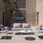 Moderne Sitzgruppe Slot von Vermobil für stilvolle Büroeinrichtung und Wartebereich.