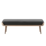 Handgefertigte Thor Bank aus Massivholz mit einzigartiger Sitzfläche und stabilen Metallbeinen.