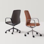 Moderner Exa Bürodrehstuhl von Inclass - ergonomischer Schreibtischstuhl für komfortables Arbeiten.