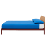 Modernes Alu-Alu Designbett von Kristalia aus hochwertigem Aluminium für stilvolles Schlafzimmer.