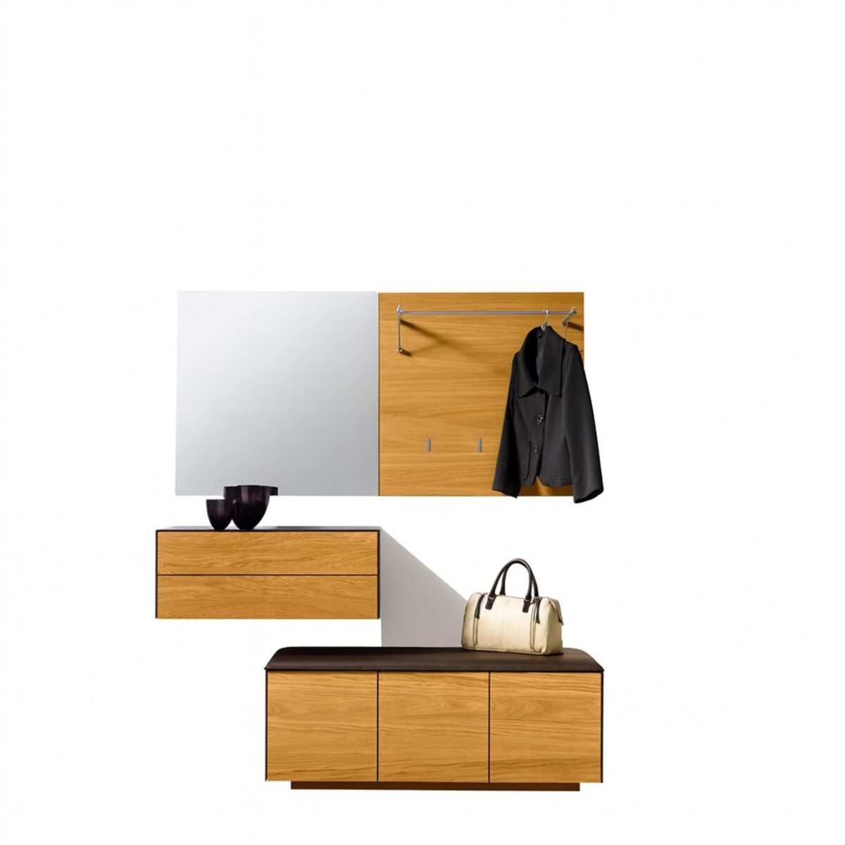 Modernes Team7 Cubus Pure Sideboard aus massiver Eiche mit klarem, minimalistischem Design.