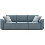 Modernes Lecomfort Soho Sofa in grauem Stoff für stilvolles Wohnzimmer-Design.
