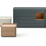 Moderne italienische Kommode Sly von Novamobili mit elegantem Design für stilvolle Wohnräume.