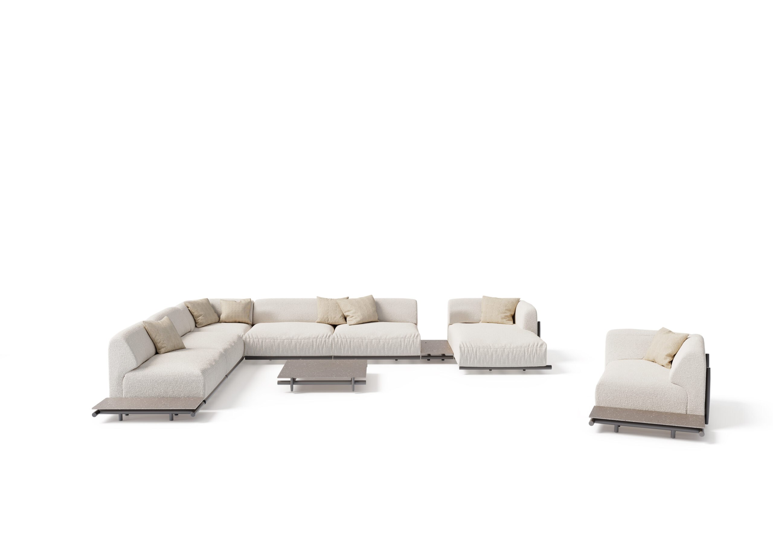 Davos Outdoor-Sofa von Unopiù - Stilvolles Gartenmöbel für elegante Terrassen.