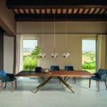 Moderner Bontempi Casa Bridge Esstisch mit elegantem Design für stilvolle Esszimmer.