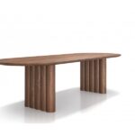 Moderner Plush Esstisch von DK3 aus Holz für stilvolles Wohnen.