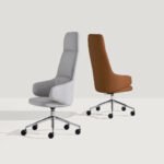 Ergonomischer Bürostuhl Binar 2 mit moderner Polsterung für komfortables Arbeiten im Büro.