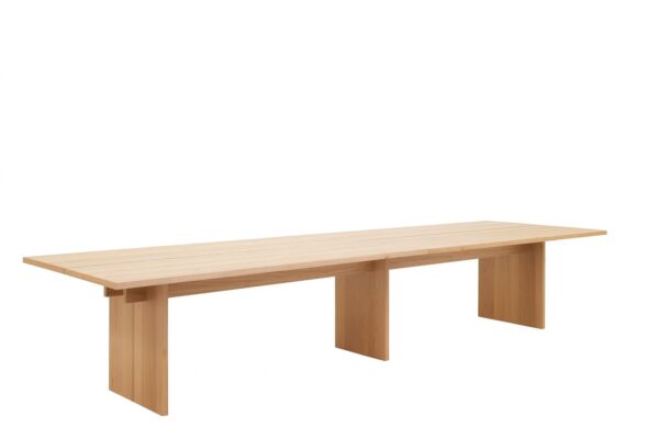 Moderner Treku Leiho Esstisch aus hellem Holz, 150x100 cm groß