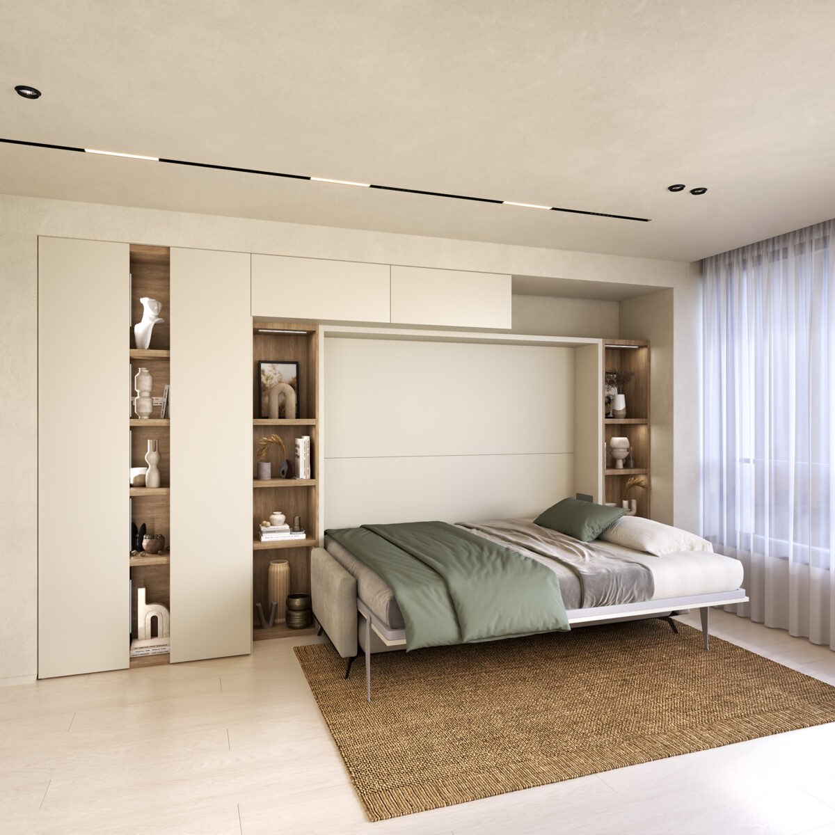 Wallbed Italia - Schrankwand / Schrankbett Beispiel 2 – Bild 9