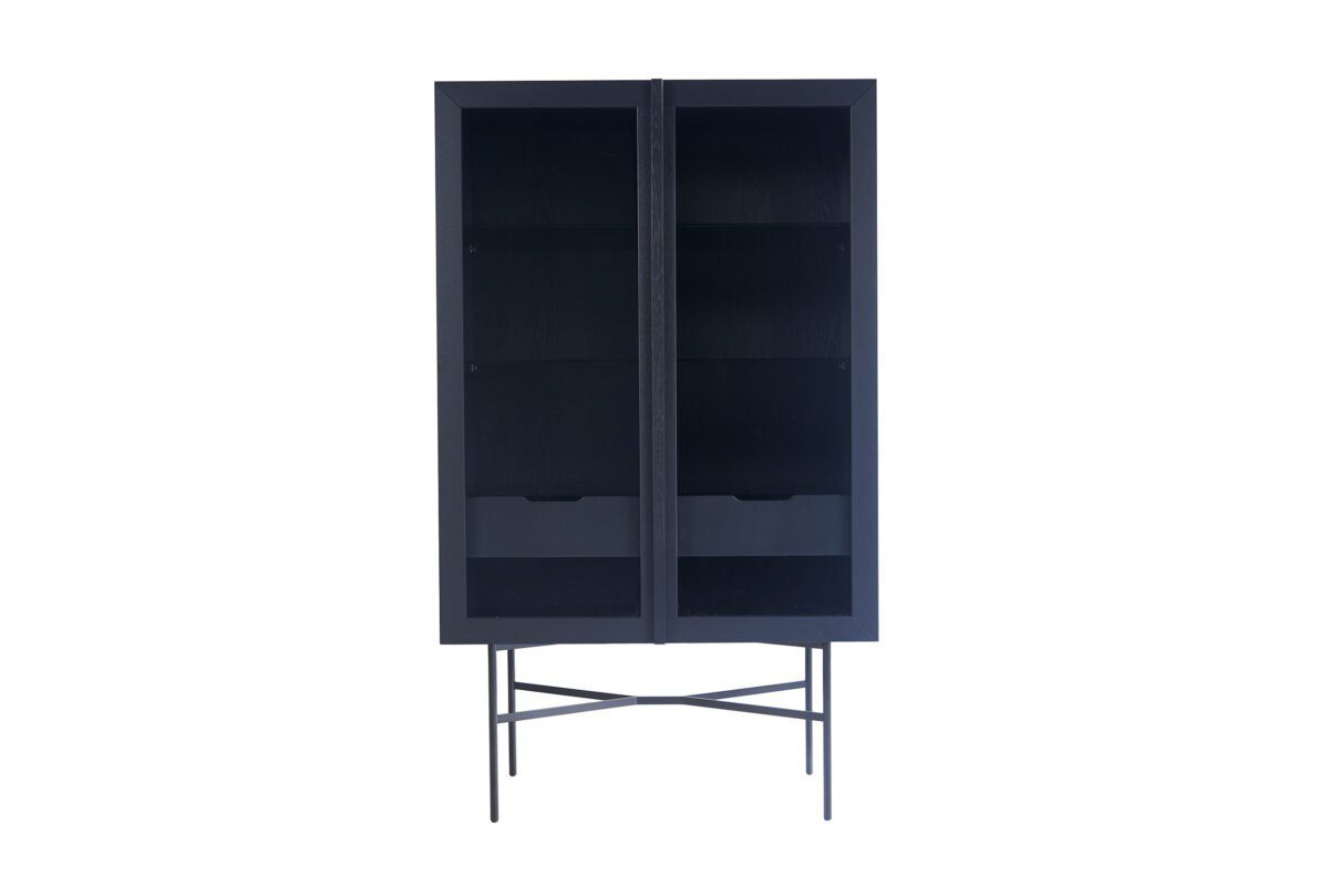 Elegante Harry Potter Vitrine mit magischen Sammlerstücken und Beleuchtung.