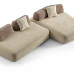 Modernes Lecomfort Capriccio 9 Designer-Sofa in elegantem Design für stilvolle Wohnräume.