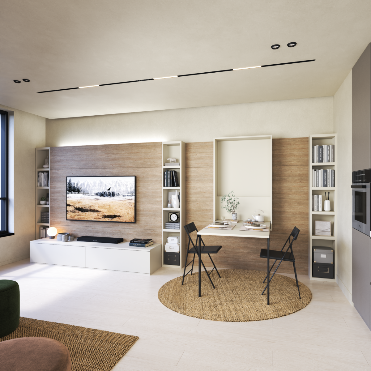 Wallbed Italia - Schrankwand / Schrankbett Beispiel 2